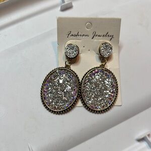 Fashion Jewelry Silver and Gold Dangle Earrings